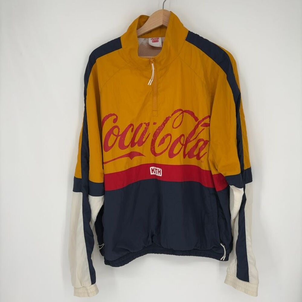 Kith Coca-Cola Quarter Zip Nylon Windbreaker